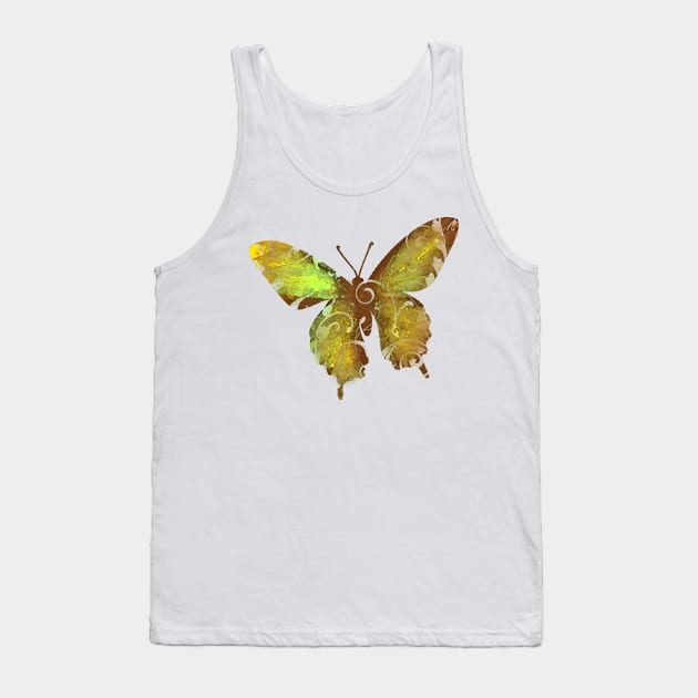 Leafy Butterfly Tank Top by Not Meow Designs 